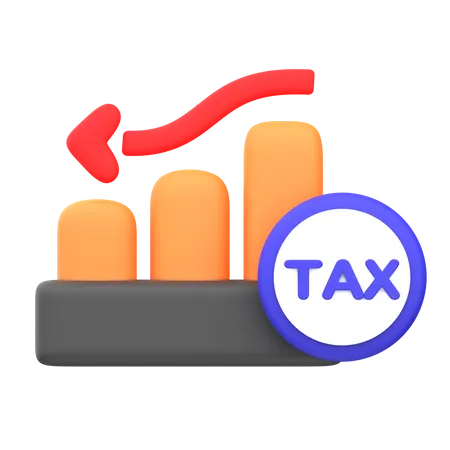 Steuerverlustdiagramm  3D Icon