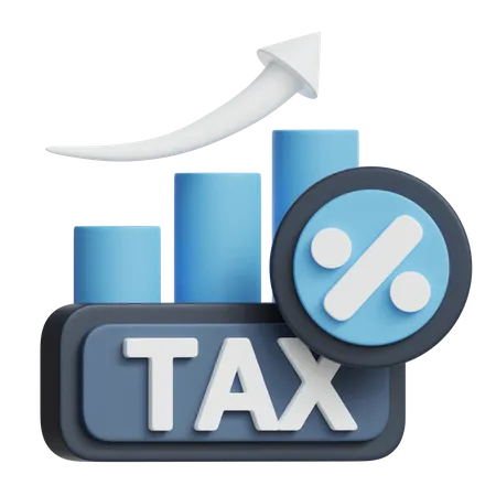 Steuerwachstumsdiagramm  3D Icon