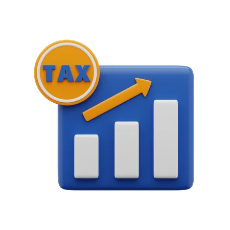 Steuerwachstumsdiagramm  3D Icon