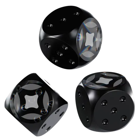 Stg Glass Dice Crypto  3D Icon