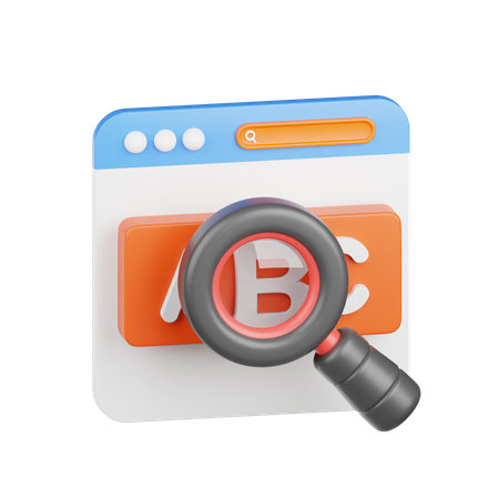 Stichwortforschung  3D Icon