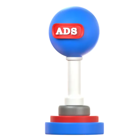 Stick Ads  3D Icon
