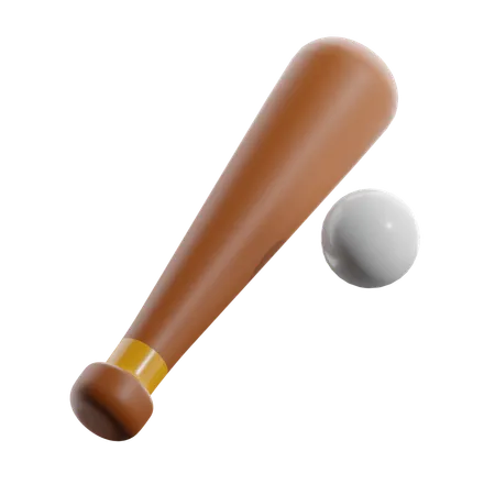 Stick Baseball  3D Icon