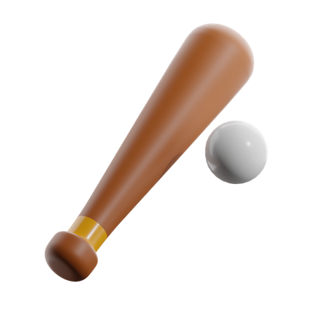 Stick Baseball  3D Icon