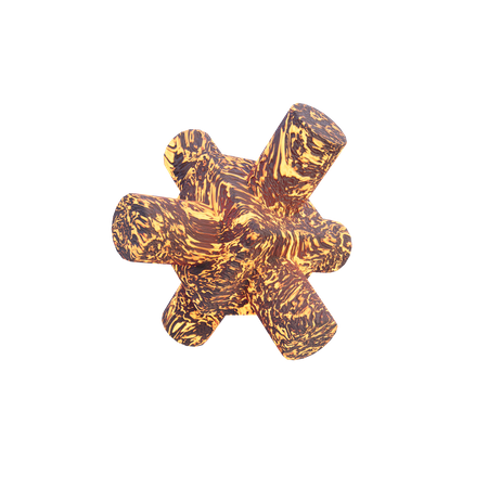 Bastão cubo lava rocha abstract forma  3D Icon