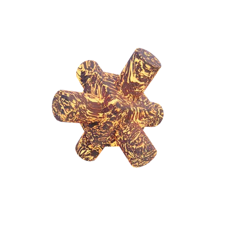 Bastão cubo lava rocha abstract forma  3D Icon