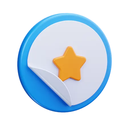 Sticker  3D Icon
