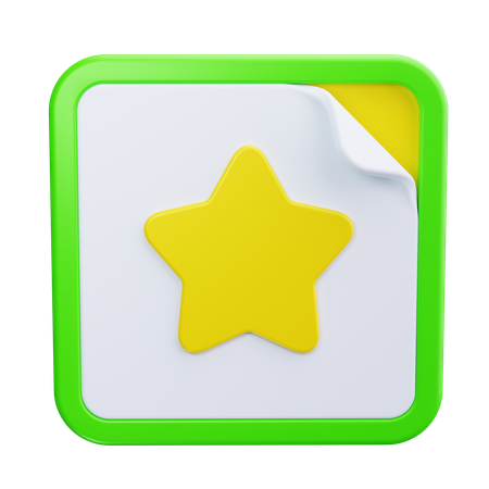 Sticker  3D Icon