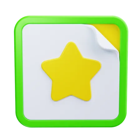 Sticker  3D Icon