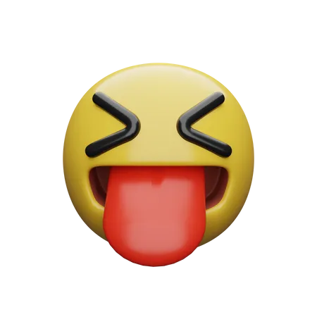 Sticking Out Tongue  3D Emoji