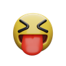sticking out tongue emoji 3d