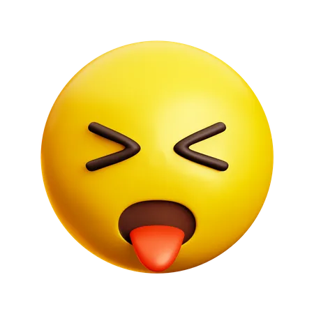 Sticking Tongue Out  3D Icon