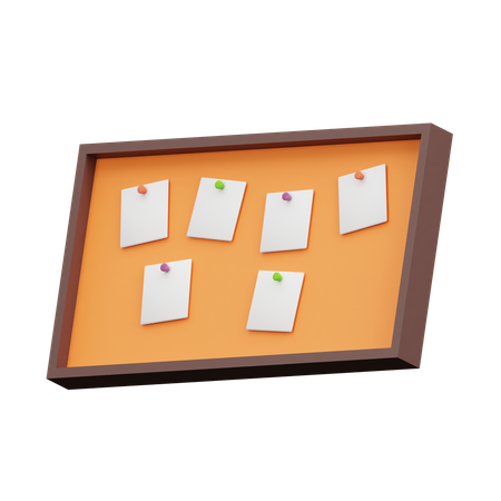 Sticky Board 3D Icon