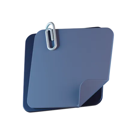 Sticky Note  3D Icon