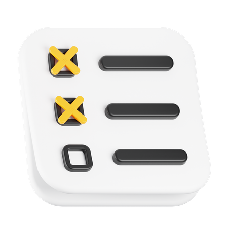 Sticky note  3D Icon