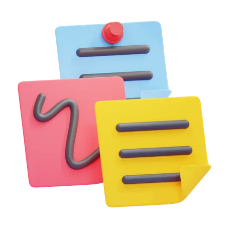 STICKY NOTE  3D Icon