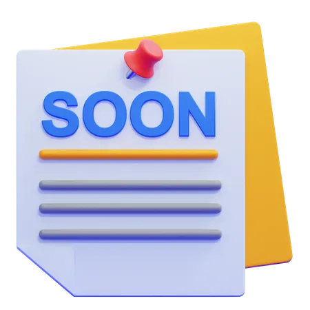 Sticky Note  3D Icon