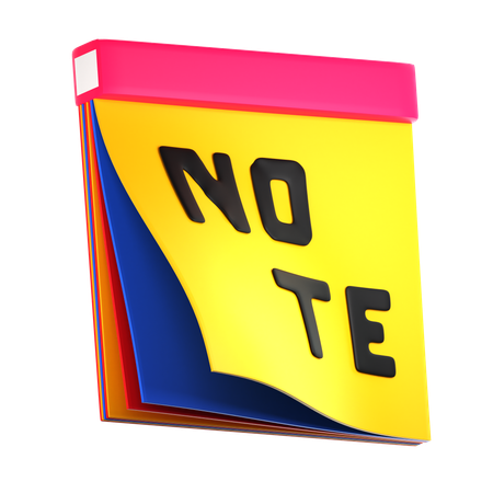 Sticky Notes  3D Icon