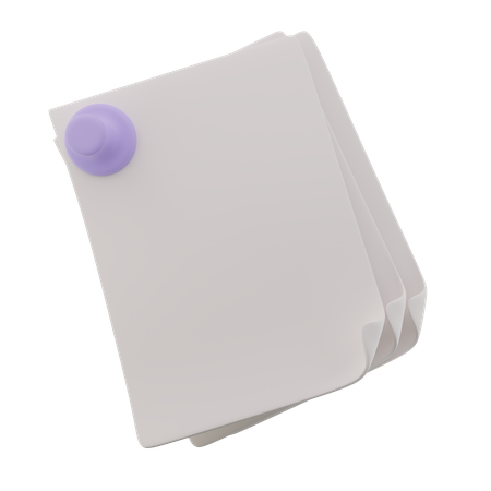 Sticky notes - 3D icon  3D Icon
