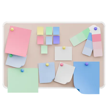 Sticky Notes  3D Icon