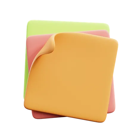 Sticky Notes  3D Icon