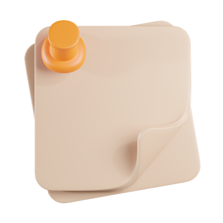 Sticky notes  3D Icon