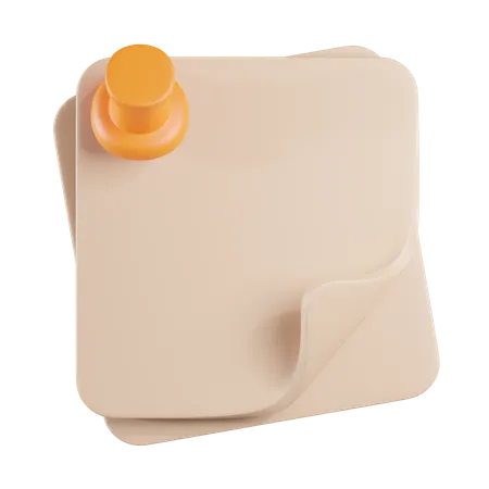 Sticky notes  3D Icon