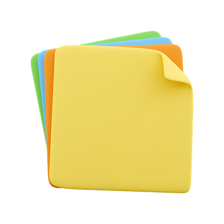 Sticky Notes  3D Icon