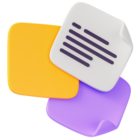 Sticky Notes  3D Icon