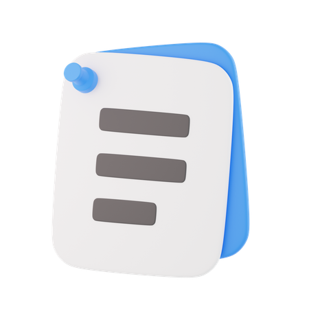 Sticky Notes  3D Icon