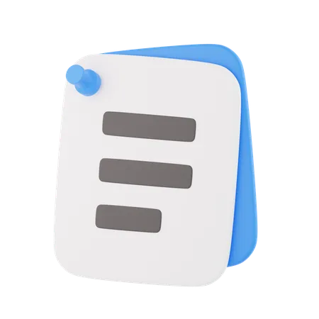 Sticky Notes  3D Icon