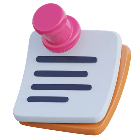 Sticky Notes  3D Icon