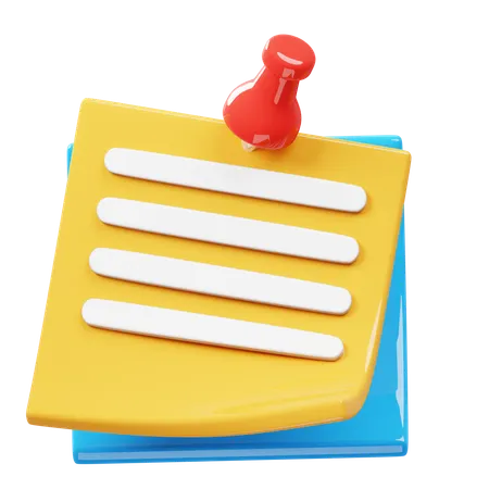 Sticky Notes  3D Icon