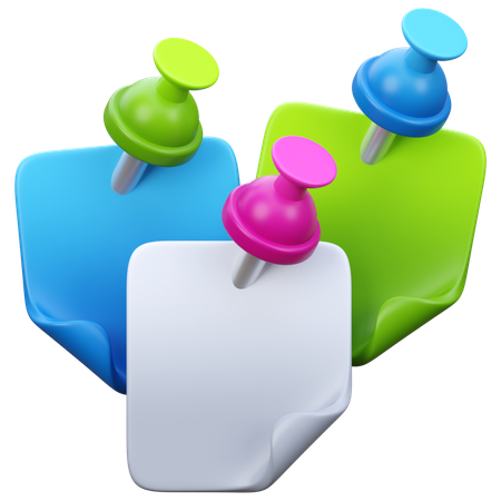 Sticky Notes  3D Icon