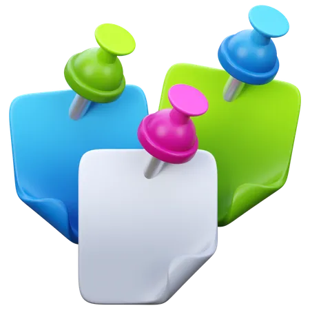 Sticky Notes  3D Icon