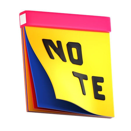 Sticky Notes  3D Icon