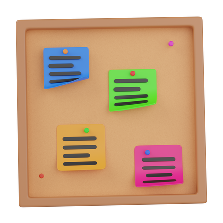 Sticky Notes  3D Icon