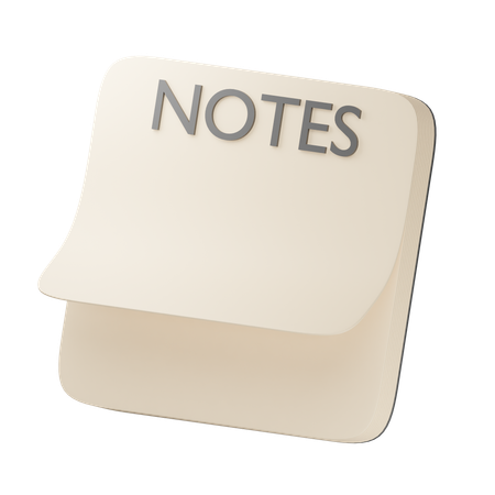 Sticky Notes  3D Icon
