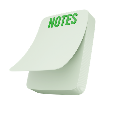 Sticky Notes  3D Icon