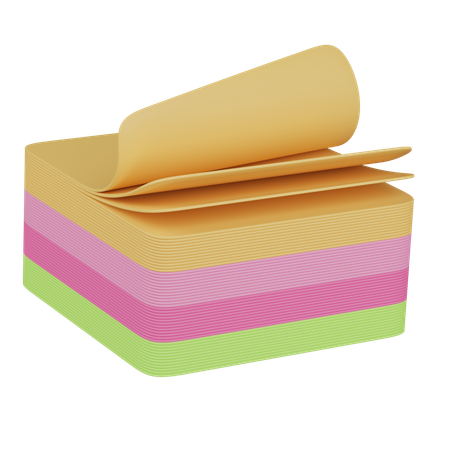 Sticky Notes  3D Icon