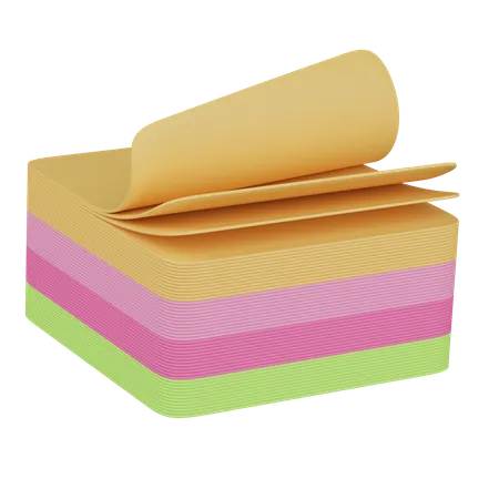 Sticky Notes  3D Icon