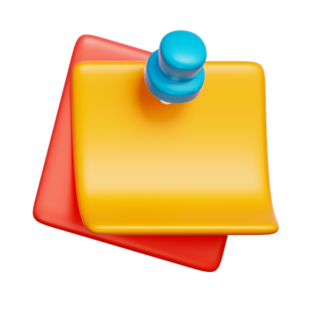 Sticky Notes  3D Icon