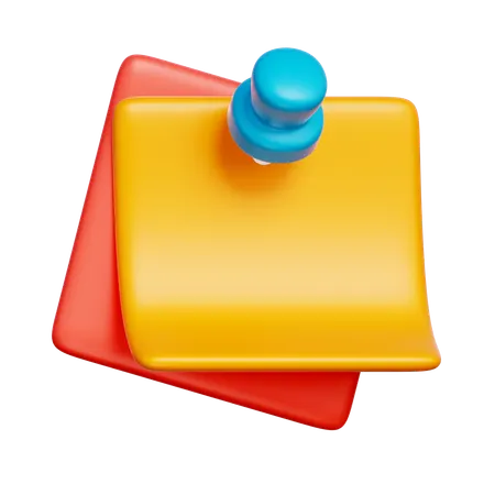 Sticky Notes  3D Icon