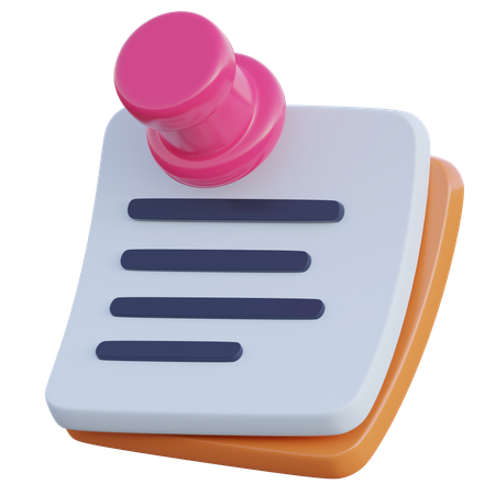 Sticky Notes  3D Icon