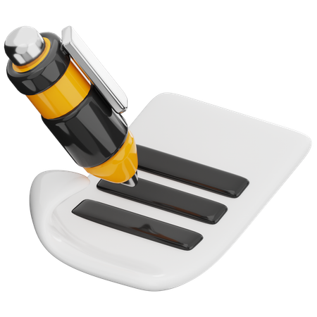 Stift  3D Icon