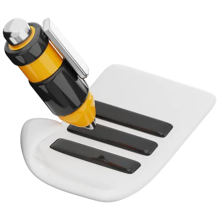 Stift  3D Icon