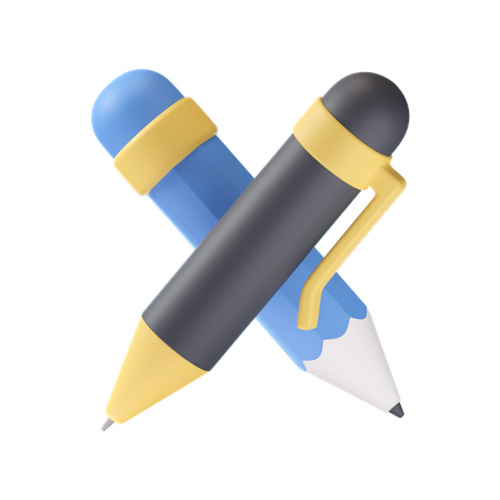 Stift und Bleistift  3D Icon