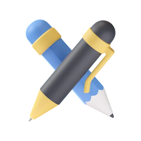 Stift und Bleistift  3D Icon