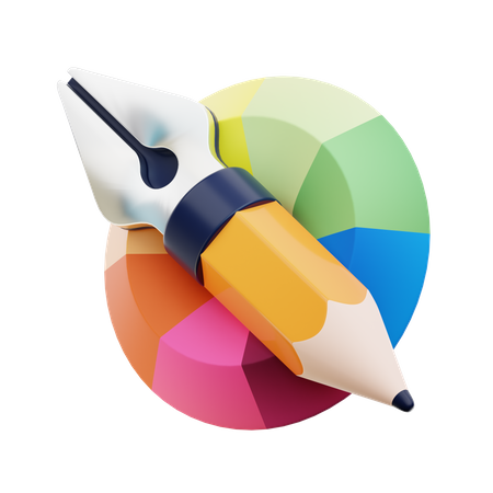 Stift und Bleistift  3D Icon