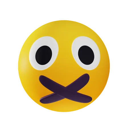 Stilles Emoji  3D Icon